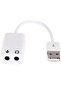 mrt shop كابل خارجي 7.1 USB لبطاقة الصوت مع محول ميكروفون 3.5 ملم 1181802