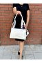 Women's Premium Shawl Detailed Soft Leather Crossbody and Shoulder Bag with Adjustable Strap Size: 28 X 18 cm - 4