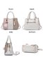 Women's Fashion Luxury Shoulder Bags, Ladies Designer Contrast Color Handbag Tote Bags Clutch Bag, Fur Ball Pendant Crossbody Bag Satchel Bag Beach Bag Carry Bag for College Students and Teena - 7