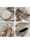 Women's Textured Shoulder Bag, Ladies Personalized Chain Crossbody Sling Side Bag, PU Leather Carry Bag - 7