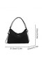 Women's Versatile Black Shoulder Bag, Large Capacity Nylon Handbag Tote Bags Clutch Bag - 6