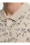 Nevavm Men's Polo Collar Patterned T-Shirt with a Difference - 3