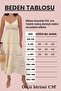 Women's Summer Linen Dress - Suspender Back Gipe Detailed Horizontal Lace Stripe Design 8530 - 5