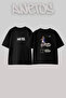 Eminem_54 Design Printed Unisex Oversize Black Tshirt