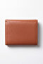 Coffee Genuine Leather Small Size Women's Card and Coin Wallet Lv910111 - 2