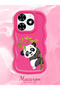 Tecno Spark 20 Compatible Case Camera Protector Red Silicone Couple Phone Case Panda Pattern - 2