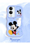 Vivo Y19 Compatible Case Camera Protector Blue Silicone Couple Phone Case Cute Pattern - 2