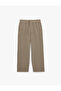 Cotton Pocketed Elastic Waist Lace-Up Trousers - 3