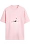 Women's Oversize T-Shirt Zen Aura Printed Pink – Crew Neck, Comfortable Fit, 100% Cotton - 3