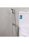 Deluxe Shattaf With Angle Valve, PVC Shattaf1 for Toilets, Bathroom, Lavatory Chrome - 5