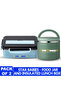 - Stainless steel lunch box with food jar . - 2
