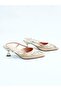 Women's Genuine Leather Straw Shoes Beige - 2