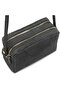 Amber Women’s Genuine Leather Shoulder Bag with Adjustable Long Strap, Zip Closure and Gold-Tone Hardware – Black / Brown / Smoky - 6