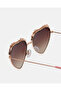 Girls Brown Heart Sunglasses - 2