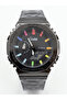 Premium Steel Case Men's Wristwatch Analog Digital Dual Display Sport Stylish Design