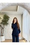 Women's Navy Blue Button Detailed Two-Piece Set - 3