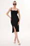 Women's Strappy Wrap Fabric Dress - 2