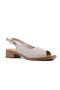 45247 Genuine Leather Beige Women's Heeled Shoes - 2