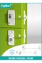 2-Piece Baby Safety Locks, Combination Lock and Key Lock, Kids Security Locks Set, Adjustable Children Safety Locker for Window, Freezer, Cabinet, Drawers, Door, 3M Adhesive Pads, No Drilling