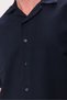 Men's Black Linen Shirt Shorts Set – Oversize Comfortable Fit 2-Piece Summer Casual Combination - 7