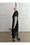 Women's Short Sleeve V-Neck Midi Lined Chiffon Dress - 6