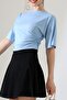 Women's Sandy Side Gathered Short Sleeve Blouse - 5
