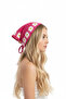 Handmade Crochet Pink Daisy Patterned Bandana Hair and Neck Accessory - 3