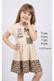 100% Cotton Girl's Red Leopard Patterned Dress |   Summer Comfort Series for Ages 5-8 - 3