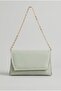 Women's Mint Green Stylish Hand and Shoulder Bag with Chain Strap