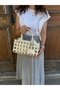 Women's New Season Stylish Crossbody & Shoulder Bag with Knitted Detail and Adjustable Strap Size: 26 X 17 cm - 2