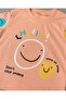 Hello Come on Smile Printed 100% Cotton Combed Cotton Summer Unisex Baby Set - 4