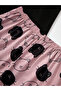 Black Cat Print T-Shirt and Shorts Set - 3