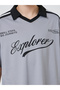 Teen Boys Text Print Open Collar Polo T-Shirt - 3