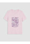 Lcw Everyday Lilac Crew Neck Printed Women's T-Shirt - 5