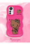 Mi 12 Lite Compatible Case Camera Protector Red Silicone Couple Phone Case Kitty Pattern - 2