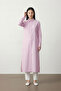 Santi Comfortable Fit Slit Detailed Buttoned Long Sleeve Tunic Women's Shirt & Hijab Shirt - Pinkwhite - 4
