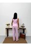 Women's Linen Button Detailed Vest Trousers Jewelry Stylish Two-Piece Set - 8
