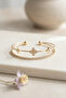 Gold Color Waterway and Fortune Flower Model Double Adjustable Bracelet - 6
