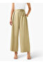 Wide Leg High Waist Pleated Front Tie-Up Pants - 4