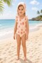 New Season, Stylish Design Girls' Swimsuit with Ruffle Detail and Cross Straps - 3