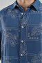 Trend Biz Men's Oversize Floral Patterned Short Sleeve Shirt - 3