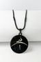3.5 cm Plate Black Color Double Sided Ayetel Kursi Embroidered 60 cm Bar with Thick Doc Chain 316L Stainless Steel Necklace