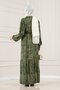 Beli Tunnel Viscose Esra Dress-Green - 4