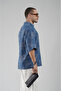 Trend Biz Men's Oversize Floral Patterned Short Sleeve Shirt - 5