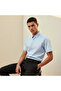 Men Slim Fit Collared Short Sleeve Shirt