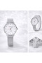 Women’s Watch Silver Mesh Strap Quartz Elegant - 2