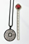 3 cm Plate Black Color Double Sided Inshirah Sura & Tasawufi Holy Written 60 cm Thick Doc Chain 316L Stainless Steel Necklace - 3
