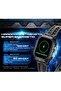 Rugged X1 Smart Watch 2.13-inch AMOLED Display Waterproof 100+ Sports Modes and Multi-Functions(Bluetooth Call/Heart Rate) 20-30 Days Battery Life iOS and Android App OS - Black - 5
