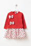 Girl's Dress with Tulle and Bow Detail - 2
