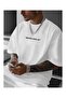 Men's Never Give up Printed Oversized T-Shirt